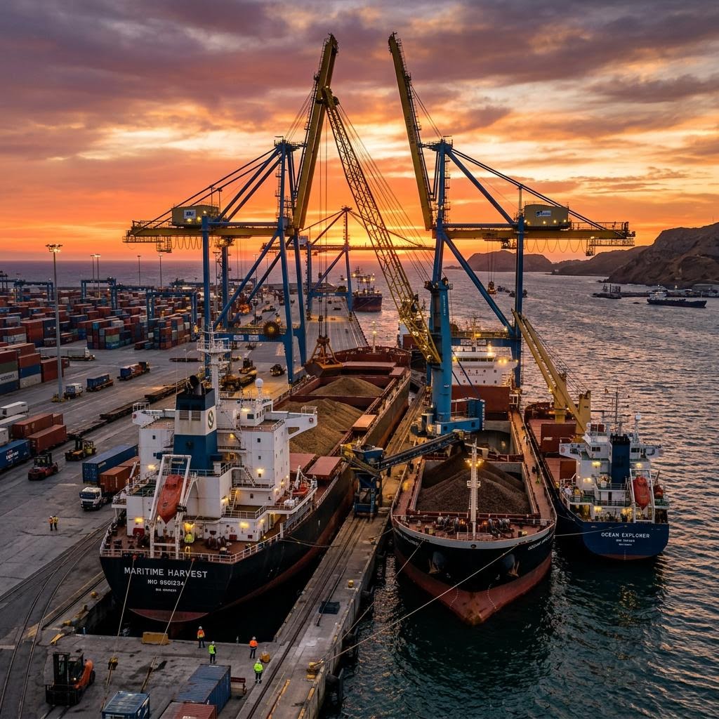 Global shipping port